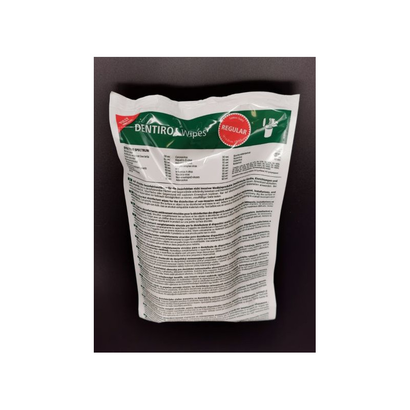 Dentiro Wipes, Lemon Duft, Nachfüllpack 120 Stk.