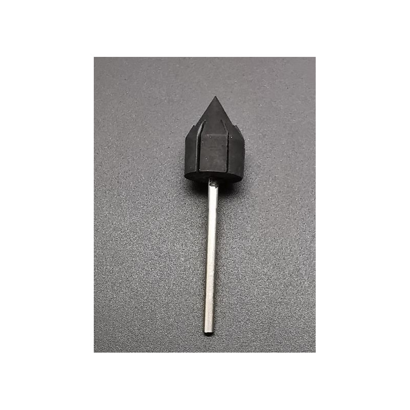 Gummiträger spitz, 13 mm