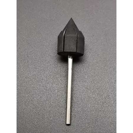 Gummiträger spitz, 13 mm