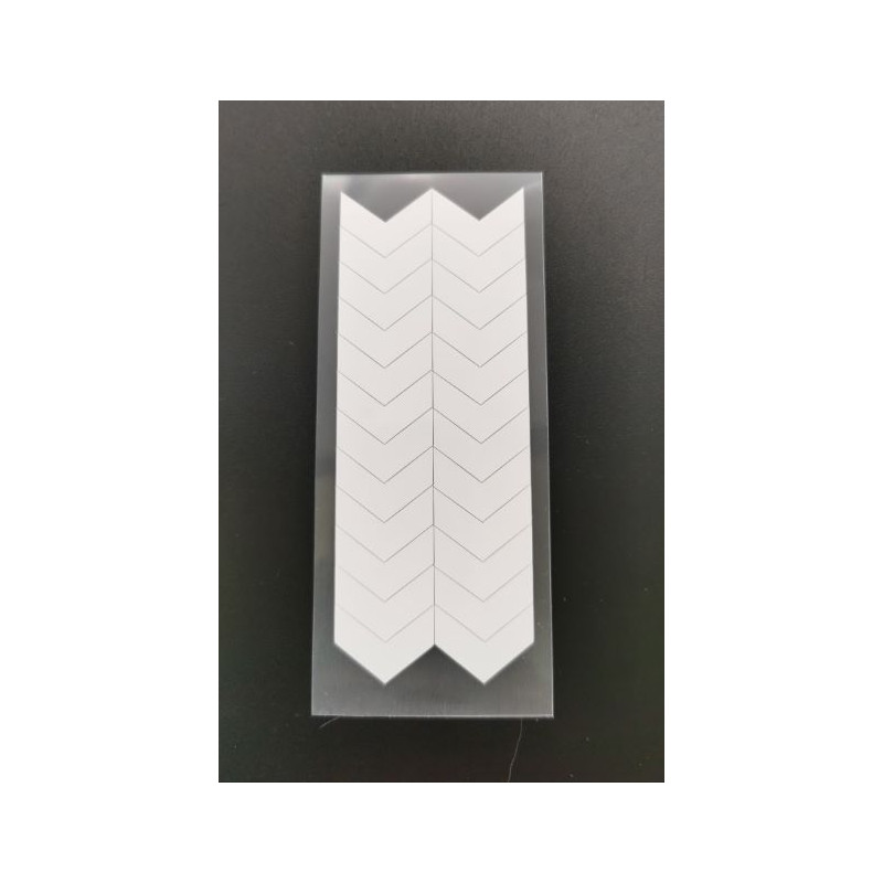 French Schablonen, weiss, chevron